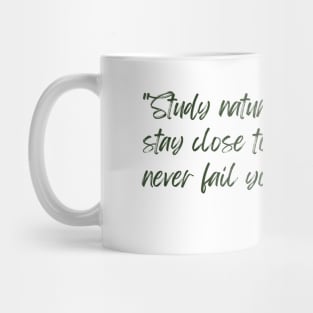 A Quote about Nature by Frank Lloyd Wright Mug